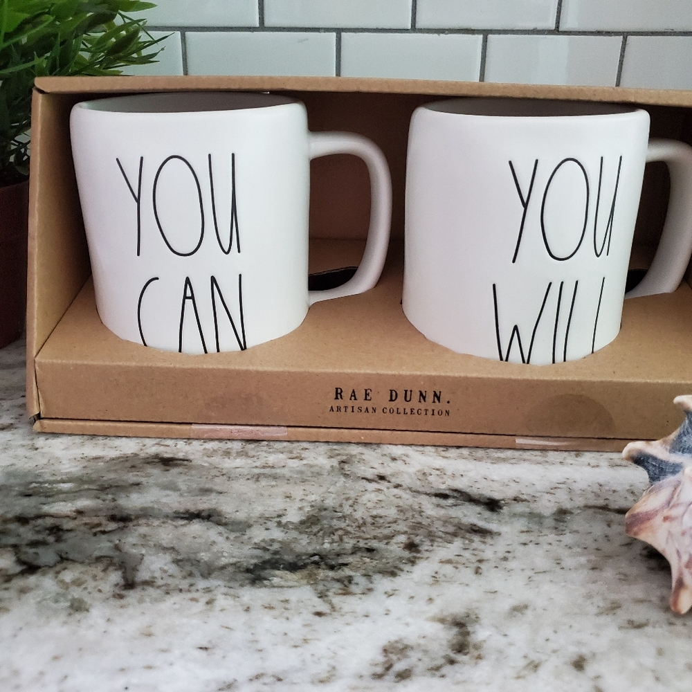 Rae Dunn You Can -You Will Mugs